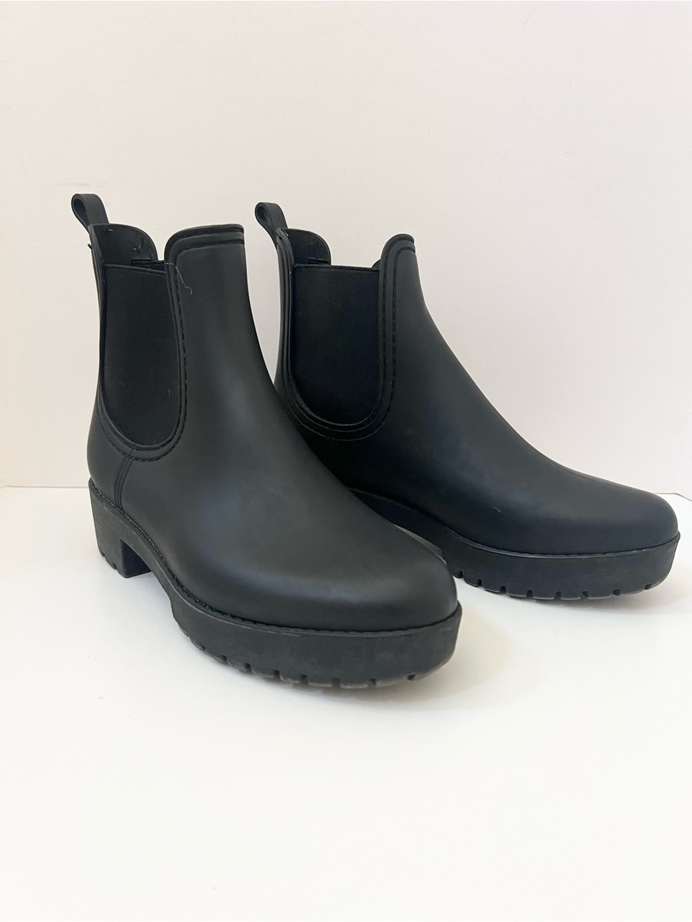Jeffrey Campbell Womens Cloudy Platform Chelsea Rain Boots